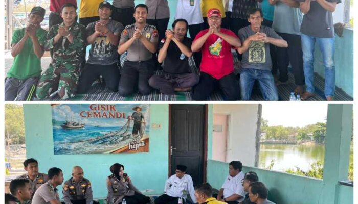 Serap Aspirasi Warga Pesisir, Kapolsek Sedati Kunjungi Kampung Nelayan Gisik Cemandi