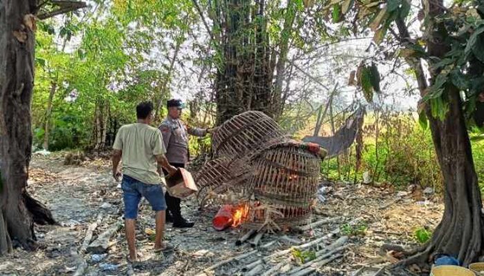Respon Cepat Aduan 110, Polsek Sukodono Cek Sabung Ayam di Desa Bangsri